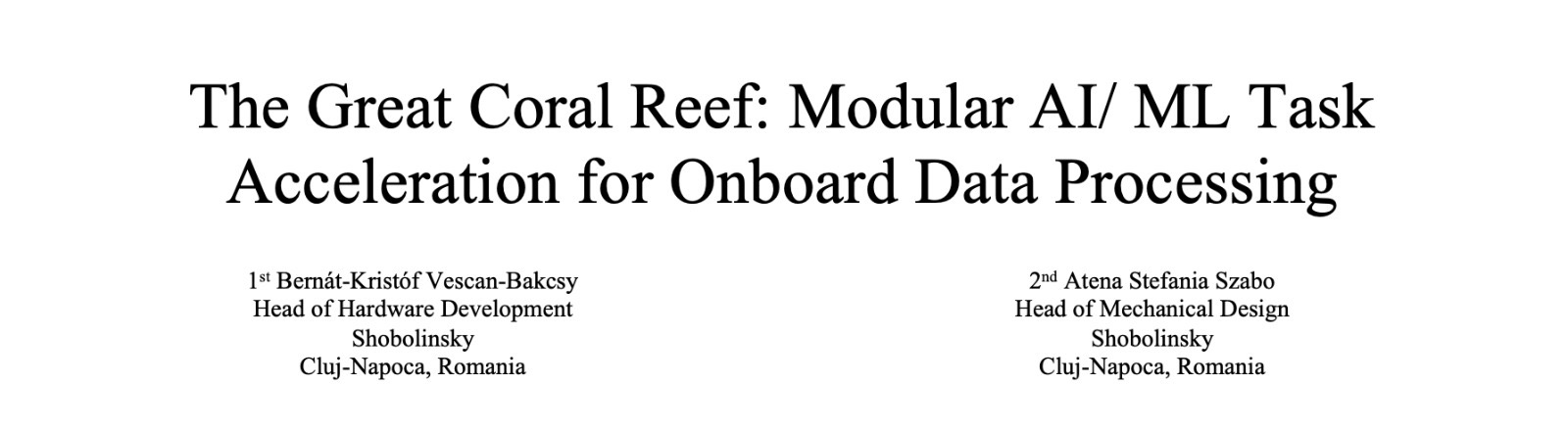 The Great Coral Reef title concept