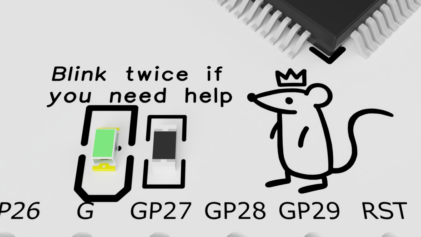Bitflip Zero One detail view showing blink indicator