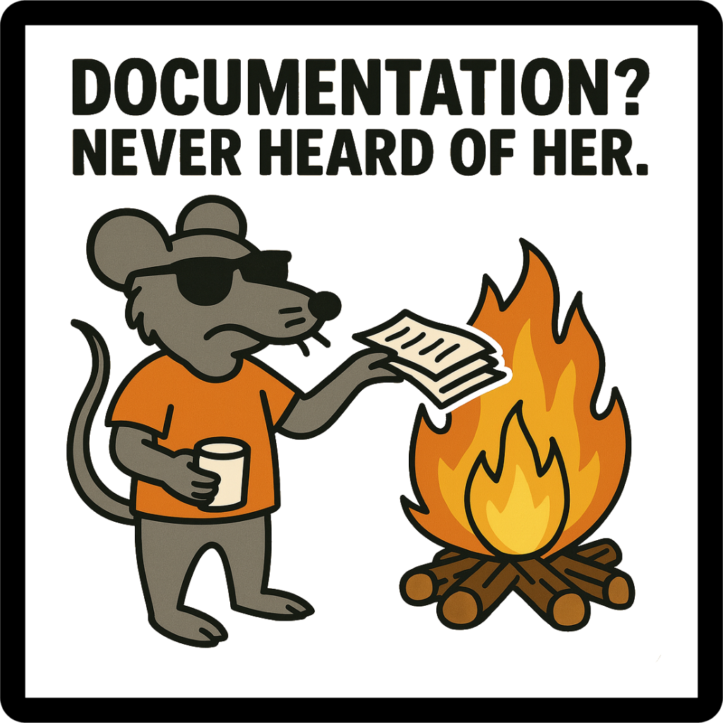 Documentation Sticker mockup