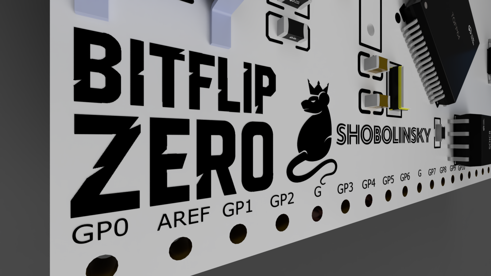 Bitflip Zero One silk detail